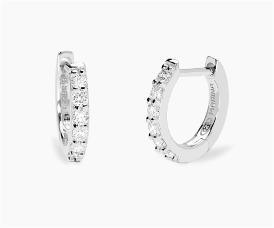 Orecchini Mabina in Argento Diamante Lab Grown 0.025 Ct 563993 - 563993